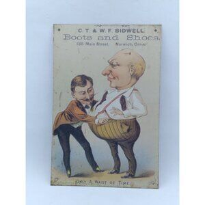 Metal Art Victorian Seamster "Only a waist of time"  Boots & shoes Norwich CT